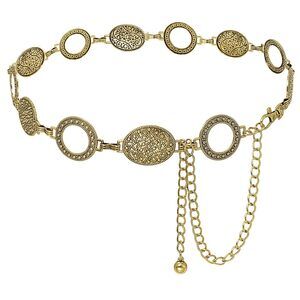 6151 Metal Chain Waist Belt For Women Cowgirl Boho